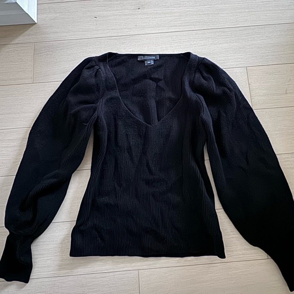 black sweater
